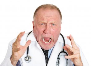 Angry doctor